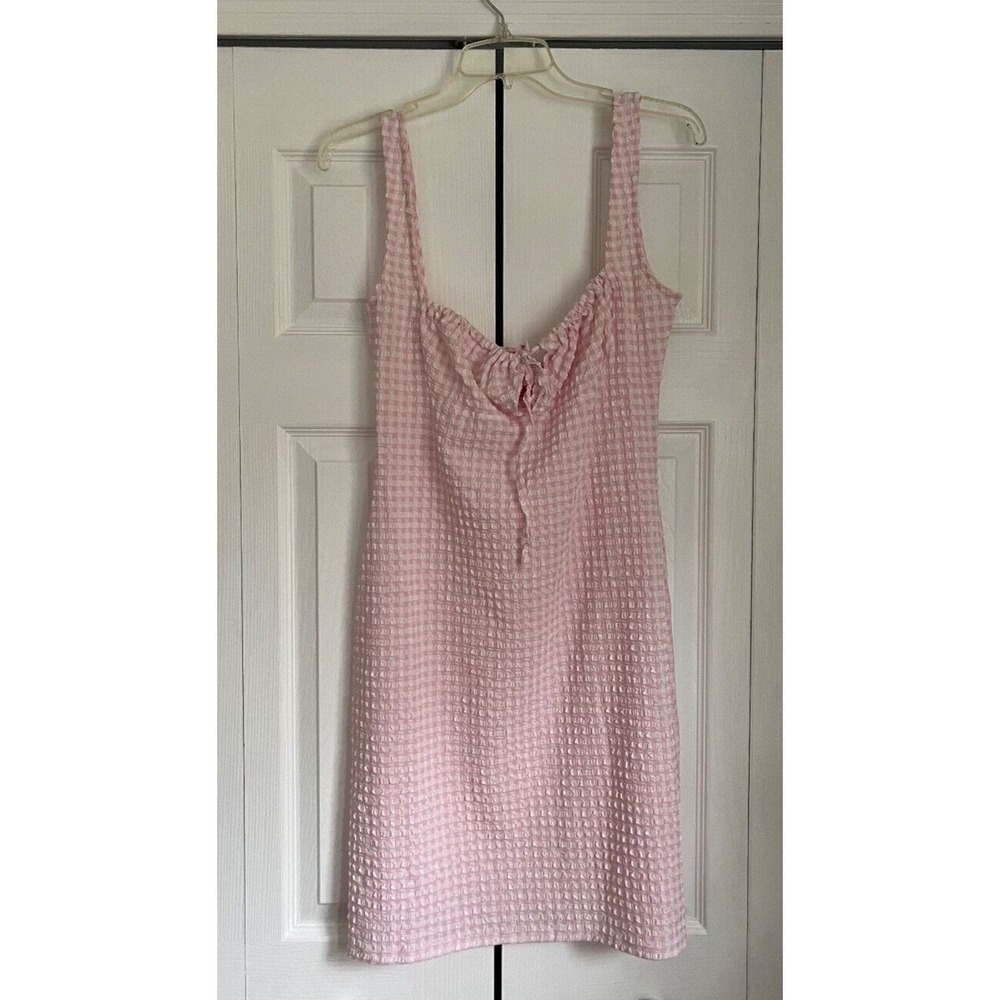 SOLID & STRIPED Pink Strapless Textured Summer Dress